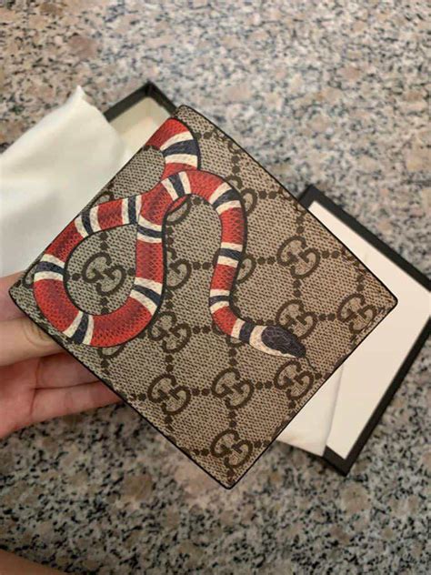 gucci wallets fake|authentic Gucci snake wallet.